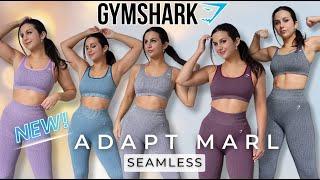 NOT YOUR MOMMA'S MARL... GYMSHARK ADAPT MARL SEAMLESS LEGGINGS AND SPORTS BRAS TRY ON HAUL REVIEW
