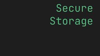 FLUTTER Secure Storage