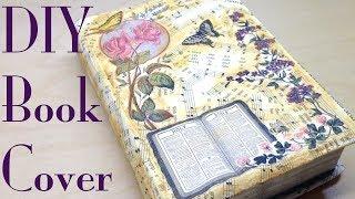 DIY Mixed Media Bible or Book Cover