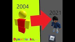 Roblox character evolution 2004 - 2021