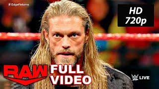 WWE Edge Returns Full Segment WWE Raw Jan. 27, 2020 HD Part 1/2