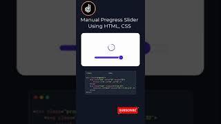 Manual Pregress Slider Using HTML, CSS