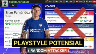 HOW TO INCREASE THE POTENTIAL OF RANDOM ATTACKING PLAYSTYLE IN YOUTH ACADEMY | TOP ELEVEN 2024