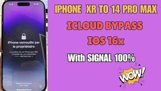 IPHONE XR To 14 Pro Max ICloud Bypass with Signal iOS 16xx  #iCloud #bypass