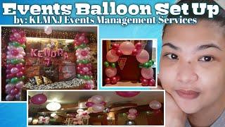 Balloon Set up at MikMak Pizza l KLMNJ EVENTS MANAGEMENT SERVICES