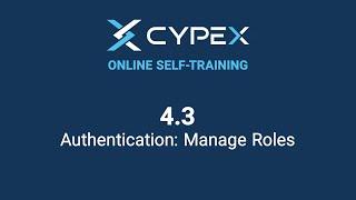 4.3 CYPEX Authentication Section - Manage Roles | CYBERTEC PostgreSQL Rapid App Dev