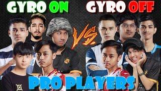 Gyro vs No Gyro | Pro Players | PUBG MOBILE