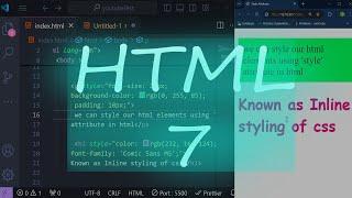 7.Html Style Attribute | Style Attributes | Html tutorial for beginners #codingbasics