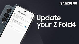 How to update the software on your Galaxy Z Fold4 | Samsung US