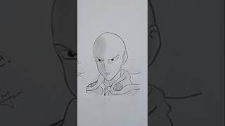 Drawing of Saitama in easy way #viralshort #drawingtutorial #arthive