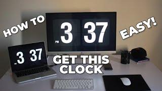 How To Get The Clock on Mac in 2023 (FlipBook Clock ScreenSaver)