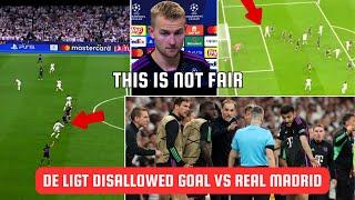 De ligt Disallowed Goal vs Real Madrid | Bayern Munich Got Robbed