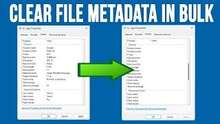 How to Remove Metadata Information from Multiple Files at the Same Time