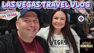 SLOTS & VEGAS GOLDEN KNIGHTS! - Vegas Travel Vlog Part 4 - Proper Eats Food Hall - Fall 2024