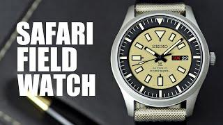 Seiko 5 Safari Field SNZG25K1 + SRPE29K1 Outstanding Budget Field Watch that Seiko should make.