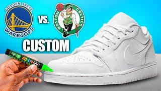 Customizing Jordan 1's  (NBA FINALS EDITION)