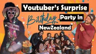 Surprise birthday party of a You-tuber in New Zealand  @BrownLadki