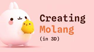 Timelapse: Making Molang in 3D - Timelapse with Spline