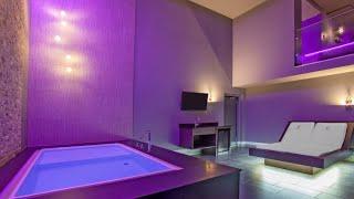 Romantic Getaway at Prestige Club Escapes. Room tour: two-level LUSH suite with spa tub at AXIS