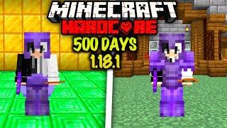 I Survived 500 Days In Hardcore Minecraft. (Full Movie)