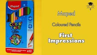 Unboxing Video | Maped Coloured Pencils | Colour Test | School Basics