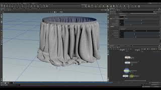 Houdini animate vellum cloth constraint