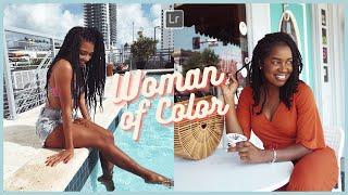 WOMAN OF COLOR V2 PRESET Lightroom Mobile Tutorial Free DNG | ReinaMarie Presets