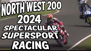 NW200 Spectacular Supersport Race - Ducati Yamaha Triumph