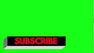 SUBSCRIBE Green Screen Stomp Animation no copyright Template. 5 second Video download for free.