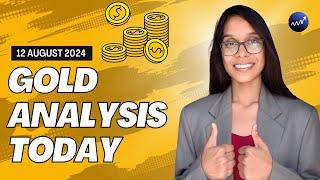 Gold analysis today (hindi) | XAUUSD analysis |  12 August 2024 forward | Smart money teaching