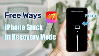 FREE! How to Fix iPhone Stuck in Recovery Mode 2024- iOS 17 Supported | No Data Loss!!