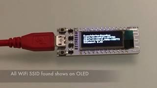 ESP8266 WIFI Kit8 OLED wifi scan