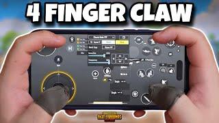 Best 4 Finger Claw PUBG MOBILE | Best 4 Finger Claw Bgmi | 4 Finger Setup Guide/ Controls Code