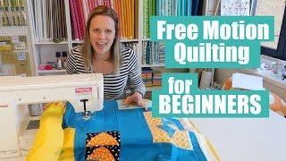 Beginner Free Motion Quilt tutorial on a home machine 2019