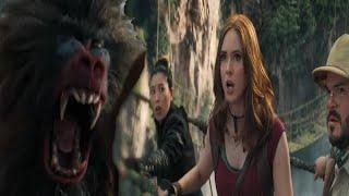 Jumanji: The Next Level "epic bridge chase with mandrills"scene