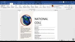 Ms word 2016 -2019 How To Create a Custom theme color & font Template in Microsoft word