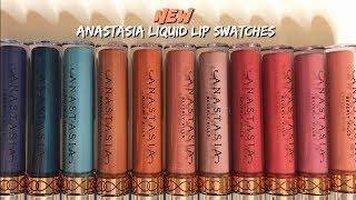 NEW ANASTASIA BEVERLY HILLS LIQUID LIPSTICK SWATCHES | GINA RIZZOCASCIO