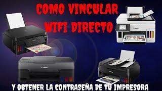 Como conectar y Cómo obtener contraseña para wifi direct impresoras canon G3160,G6010 G4110 #canon