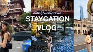 STAYCATION VLOG | Kuala Lumpur, Singapore - street food, new cafe, hotel