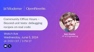 Community Office Hours | Beyond unit tests: debugging recipes on real code