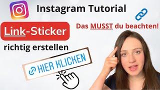 Instagram: Link Sticker richtig nutzen. So geht's! + Tipps. Tutorial deutsch. 2022