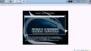 Kali Linux 1.1.0 64-bit, VirtualBox install in Windows 7