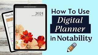 How To Use A Digital Planner in Notability | Digital Planning for Beginners || kayohdesign