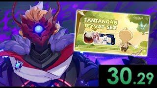 30 DETIK CLEAR CHILDE BOSS! (NO DAMAGE) | Tantangan #3 Teyvat SEA