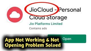 Fix Jio Cloud App Not Working and Not Opening Problem Solved