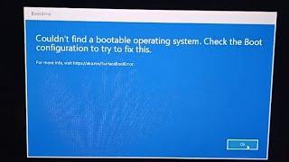 رفع خطای couldn't find a bootable operation system در سرفیس
