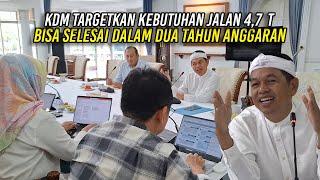 KDM TARGETKAN KEBUTUHAN JALAN 4,7 T | BISA SELESAI DALAM DUA TAHUN ANGGARAN