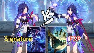 Seele Lightcone In the Night vs Cruising in the Stellar Sea Damage Comparison - Honkai Star Rail