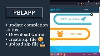 pbl app full tutorial | how to upload zip files | how to create zip files | wilp 2021 / 2022