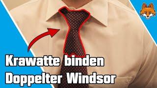 Krawatte binden für Anfänger - Doppelter Windsor einfache Anleitung 